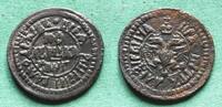 Russland Poluschka 1703 Peter I. der Große 1682-1725, hübsch ss/ss-vz 175,00 EUR  Excl. 6,50 EUR Verzending