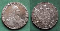Russland Rubel 1776 Katharina II. 1762-1796, hübsch vz-/vz, 2 kleine Kra... 609,00 EUR  Excl. 6,50 EUR Verzending