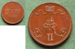 Finnland 5 Penni&auml; 1866 Alexander II. 1855-1881, Prachtexemplar fast Stem... 199,00 EUR  Excl. 6,50 EUR Verzending