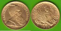 Albanien 20 Franga Ari 1926 R GOLD, Zogu I. Pr&auml;sident 1925-1928, K&ouml;nig 1... 3450,00 EUR Gratis verzending