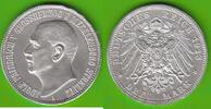 Mecklenburg-Strelitz 3 Mark 1913 Adolf Friedrich V. 1904-1914, sehr h&uuml;bs... 1750,00 EUR Gratis verzending