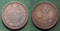 Russland Rubel 1879 Alexander II. 1855-1881, h&uuml;bsch, selten vz-/vz 639,00 EUR  Excl. 6,50 EUR Verzending