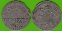 Hessen-Darmstadt 1 Kreuzer 1805 Ludwig X. 1790-1806 sehr sch&ouml;n, kleines ... 14,50 EUR  Excl. 4,00 EUR Verzending