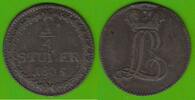 Hessen-Darmstadt 1/4 St&uuml;ber 1805 Ludwig X. 1790-1806, f&uuml;r die westf&auml;lisc... 19,49 EUR  Excl. 4,00 EUR Verzending