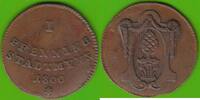 Augsburg Stadt 1 Pfennig 1800 mit verkehrtem Z ! attraktives sehr sch&ouml;n 19,49 EUR  Excl. 4,00 EUR Verzending