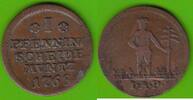 Braunschweig-Wolfenb&uuml;ttel 1 Pfennig 1768 Karl I. 1735-1780, Wilder Mann ... 12,50 EUR  Excl. 4,00 EUR Verzending