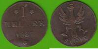 Frankfurt 1 Heller 1837 selten sehr sch&ouml;n, etwas wellig 14,50 EUR  Excl. 4,00 EUR Verzending