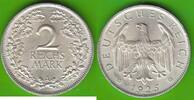 Weimarer Republik 2 Reichsmark 1925 A toll erhalten vz-st/fast st 34,95 EUR  Excl. 6,50 EUR Verzending