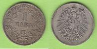 Kaiserreich 1 Mark 1875 G hübsch ss-vz, Randfehler 17,50 EUR  Excl. 4,00 EUR Verzending