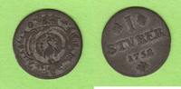 Wied-Neuwied 1 Stüber 1752 sehr selten sehr schön 185,00 EUR  Excl. 6,50 EUR Verzending