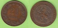 Niederlande 2 1/2 Cent seltener Jahrgang -