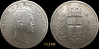 ITALY 5 LIRE 1833 CARLO ALBERTO ss 85,00 EUR  Excl. 18,50 EUR Verzending