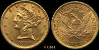 USA Liberty Head 5 Dollars 1899 unz