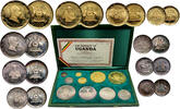Uganda 2-1000 Shillings Pope Paul VI in Africa, Set of gold and silver coins -