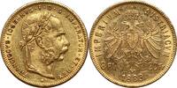 Austria 8 Florins / 20 Francs 1883 Francis Joseph I, Scarce date VZ- 1000,00 EUR Gratis verzending