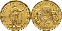 Hungary 10 Korona 1913-KB Francis Joseph I, Kremnica, Scarce date VZ 950,00 EUR Gratis verzending