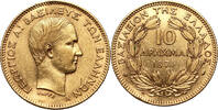 Greece 10 Drachmai 1876-A George I, Paris SS+ 1099,00 EUR Gratis verzending