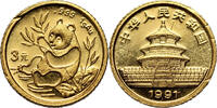 China 3 Yuan 1991 Panda VZ 219,00 EUR  Excl. 25,00 EUR Verzending