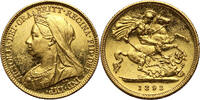 Great Britain 1/2 Sovereign Victoria, Proof, Scarce -