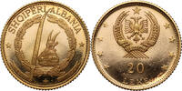 Albania 20 Leke 1968 Skanderbeg's Helmet, Paris Mint, Rare PP- 2199,00 EUR Gratis verzending