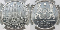 FREE CITY OF DANZIG PROOF 5 Gulden 1923 NGC PF64