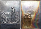 FRANCE Silver plaque Sadi Carnot funeral, O. Roty -
