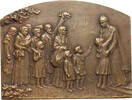 FRANCE Plaque World War I 1914-1918, La France Reconnaissante, Stern -