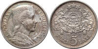 LATVIA 5 Lati 1929 VF+