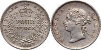 4 pence British Guiana and West Indies, Victoria -