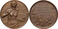 GERMANY Medal Verein Bild. Künstler Karlsruhe, RM -