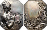 FRANCE Silver plaque Alexandre Charpentier, Painting -