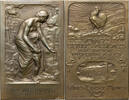 FRANCE Plaque Voyages d'études médicales, Benard -