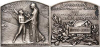 FRANCE Plaque World Exhibition in Chicago, Roty -