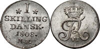 DENMARK 1 Skilling Dansk 1808 MF Frederik VI ST 46,00 EUR  Excl. 15,00 EUR Verzending