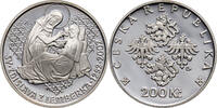 CZECH REPUBLIC 200 Korun 2002 Saint Zdislava of Lemberk PP 559,95 EUR  Excl. 25,00 EUR Verzending