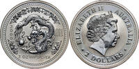 AUSTRALIA 2 Dollars Elizabeth II, Year of the Dragon, 2 Oz Ag999 -