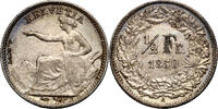 Switzerland  1/2 franc 1850, Helvetia, Paris, rare XF- 220,00 EUR  Excl. 15,00 EUR Verzending