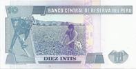 Pérou 10 Intis PERU - PICK 129 - 10 INTIS - 26.06.1987 -