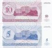 Transnistrie 5 Rublei TRANSNISTRIA - PICK 17 et 18 - 5 ET 10 RUBLEI - 1994 - NEUF -