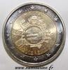Malte 2 € commémorative MALTA - 2 EURO 2012 - 10 YEARS OF THE EURO -