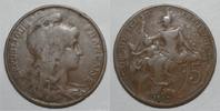 France 5 Centimes GADOURY 165 - 5 CENTIMES 1912 TYPE DUPUIS - TTB - KM 842 -