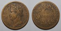 Guyane 10 Centimes GUIANA - FRENCH COLONIES - KM 19 - 10 CENTIMES 1829 A - Paris - Charles X -