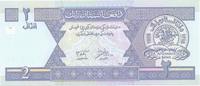 Afghanistan 2 Afghanis AFGHANISTAN - PICK 65 - 2 AFGHANIS - 2002 (SH 1381) - UNC -