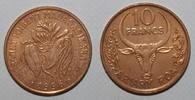 Madagascar 10 Francs MADAGASCAR - KM 22 - 10 FRANCS 1996 -