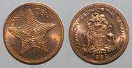 Bahamas 1 Cent BAHAMAS - KM 59a - 1 CENT 1990 - Starfish -
