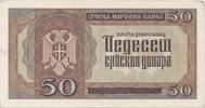 Serbie 50 Dinara 1942 SERBIA - PICK 29 - 50 DINARA - 01/05/1942 SS+ 15,00 EUR  plus 7,50 EUR verzending