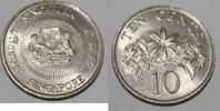 Singapour 10 Cents SINGAPORE - KM 51 - 10 CENTS 1989 -