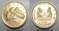 Singapour 5 Cents SINGAPORE - KM 99 - 5 CENTS 2005 -