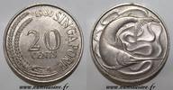 Singapour 20 Cent SINGAPORE - KM 4 - 20 CENTS 1980 -