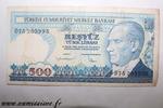 Turquie 500 Lira TURKEY - PICK 195 - 500 LIRA - NON DATE (1970) -